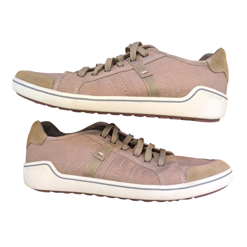 Merrell Freewheel 2 Mens Tan Canvas Suede Low Top Sneakers J000381 Size 11